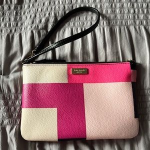 Kate Spade colorblock wristlet